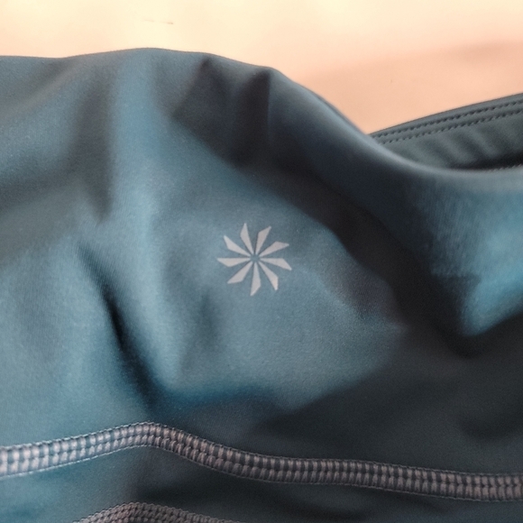 Athleta 2XS ContenderLacer Cut Leggings 7/8 Blue Green 445901-06 - Picture 10 of 10